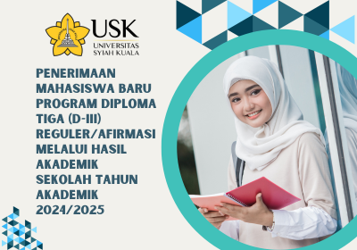 Penerimaan Mahasiswa Baru Program Diploma Tiga (D-III) Reguler/Afirmasi Melalui Hasil Akademik Sekolah Tahun Akademik 2024/2025