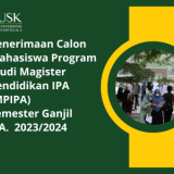 Penerimaan Calon Peserta Program Studi Magister Administrasi Pendidikan (MAP) Semester Ganjil Tahun Akademik 2023/2024