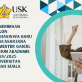 Penerimaan Calon Mahasiswa Baru Pascasarjana Semester Ganjil Tahun Akademik 2024/2025 Universitas Syiah Kuala